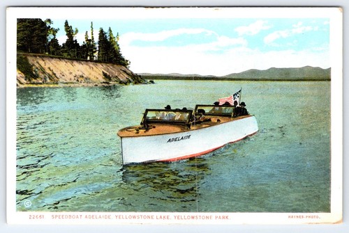 Yellowstone lake speedboat - yellowstone,
