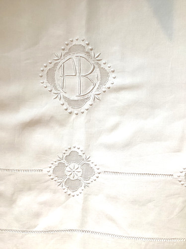 Antique french linen queen - french,