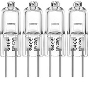 4 x G4 12V AC 20W HALOGEN LONG