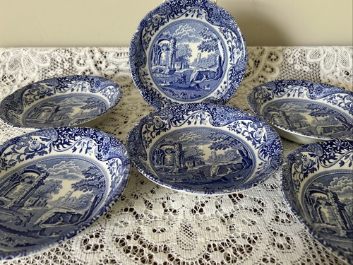 Spode blue italian cereal - 6, /