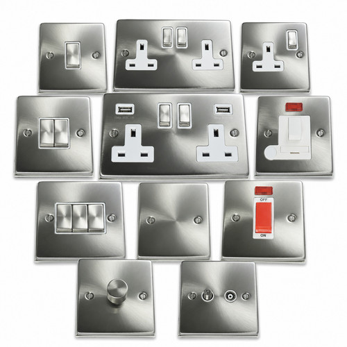 Brushed satin chrome light - satin,