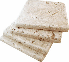 Walnut 4X4 Tumbled Travertine