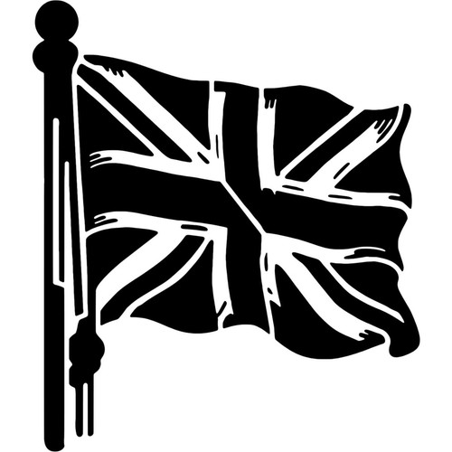 Union jack flag pole - jack, on