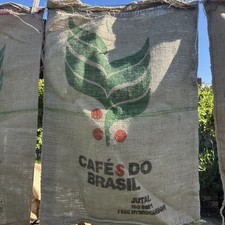 Cafes Do Brasil Hessian Coffee Sack Previously Held Green Beans Many Uses  