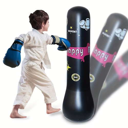 Inflatable punching bag for - punching,