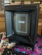 Vectrex Games Console WORKING including 3 games and  4 Overlay Colour Holos RARE