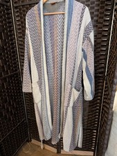 Missoni Chevron Dressing Gown/Bath Robe  XL Neutral Colours with imperfection