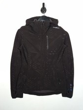 O'Neill Rain Jacket Size Small Women's Black Hooded Waterproof Breathable 