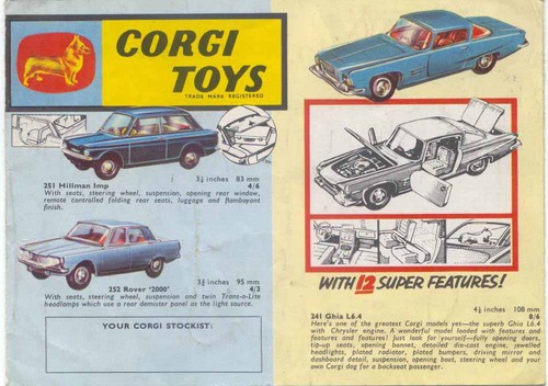 Corgi toy original catalogue - corgi,