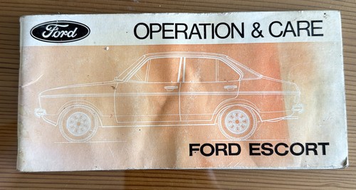 Ford escort mk2 mk11 operation - escort,