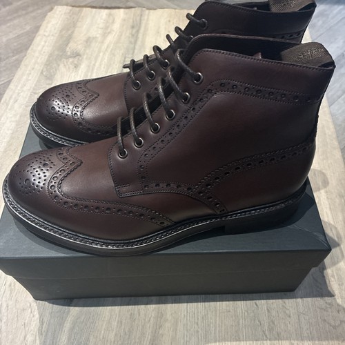 Loake mens bedale brogue boots - mens,