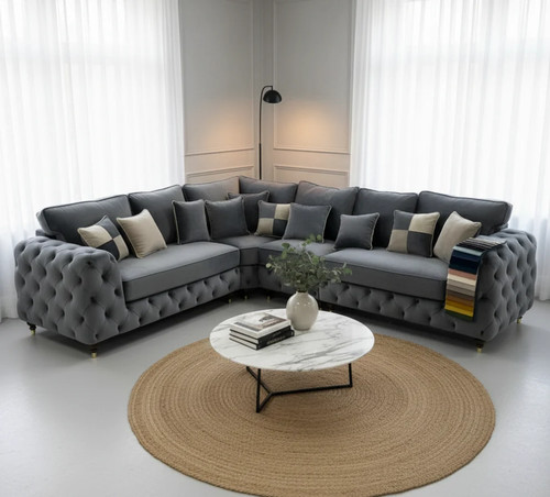 Ashton grey corner sofa - ashton,
