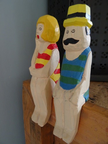 Vintage shelf sitters painted - vintage,