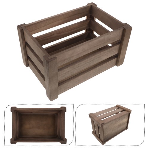 Vintage storage box wooden - ,