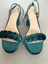 Monsoon Velvet Green Sandals Size 5 Brand new