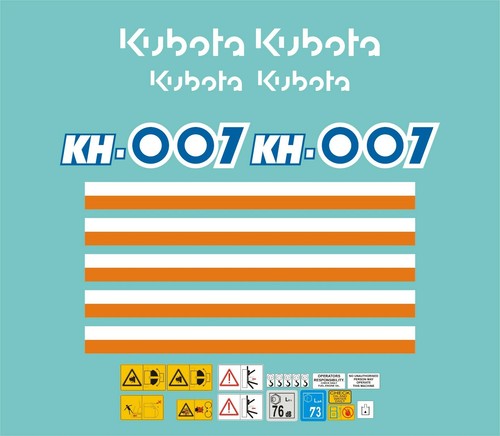 Kubota 007 mini digger - kh-007,