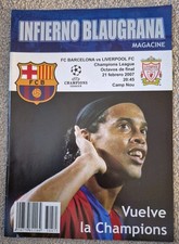 Barcelona v Liverpool Champions League Progamme 2006/7
