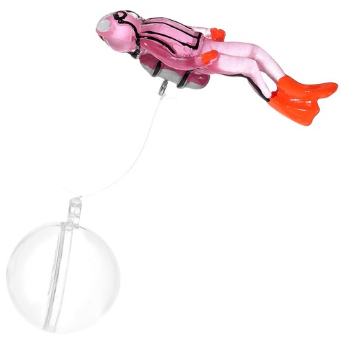 Durable resin pink diver - pink,