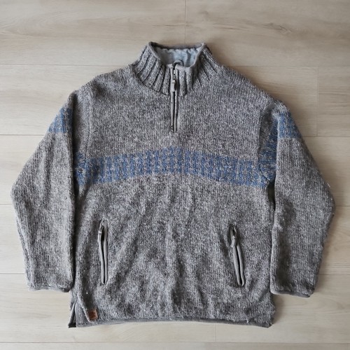 Pachamama 100 wool jumper zip - wool,