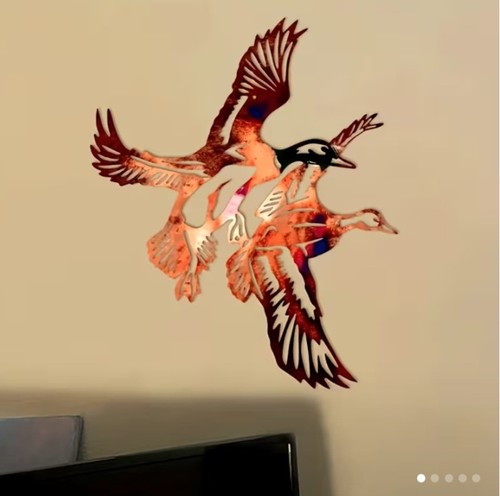 Metal flying ducks rustic - ducks, 2d