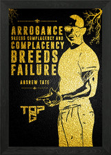 Andrew Tate Motivation Framed