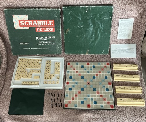 Scrabble deluxe board game - scrabble,