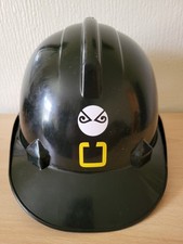 Black Hard Shell Builder's Hat Helmet Party Costume Adult Size