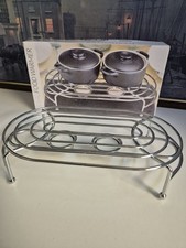 Chrome Food Warmer Double Oval