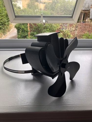 Heat powered stove fan for - heat,