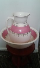 Wash Bowl and Jug PINK