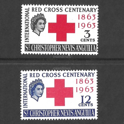 Kitts 1963 qeii red cross - 1963,