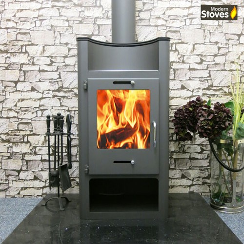 Wood burning stove with - wood,