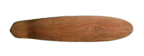 70s retro teak skateboard deck - teak,