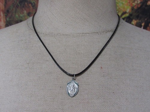 Black cord necklace - with, a