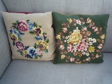 VINTAGE WOOL TAPESTRY CUSHIONS