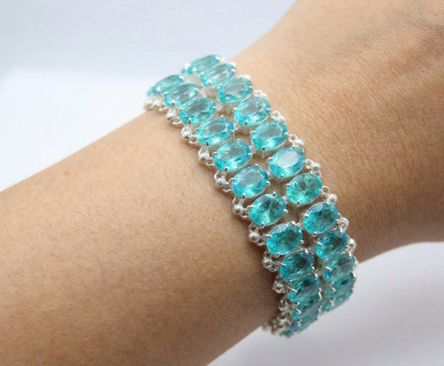 Paraiba tourmaline bracelet - paraiba,
