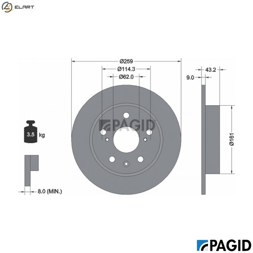 Brake disc 55684nc - 2x,