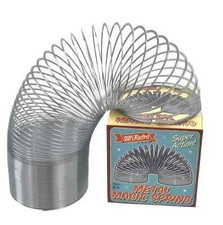 SuperRetro Metal Magic Spring Toy Retro Slinky Kids Gift Party Bag Filler 6+