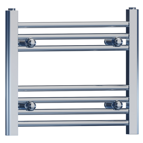 Small flat chrome heated towel - heated,