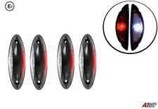 4x Red White Led Corner Side