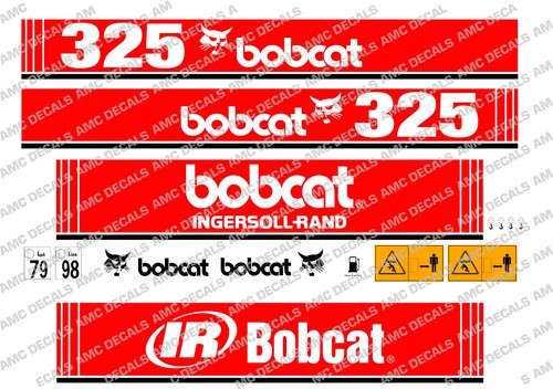 Bobcat 325 mini digger decal - digger,