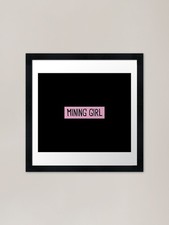 Mining Girl Framed Art Print