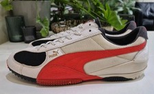 PUMA SPEEDCAT VINTAGE TRAINERS. MENS SIZE 9 UK. WHITE/RD/BLK/GRY  *2004*