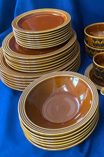 Hornsea Heirloom Brown Dinner  Side Plates Bowl  Saucer Last Few Retro