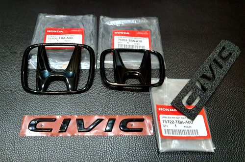 Gloss black front rear - front,