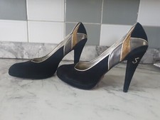 Womens Black Suede Strutt