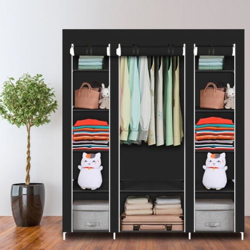Canvas wardrobe organizers - wardrobe,