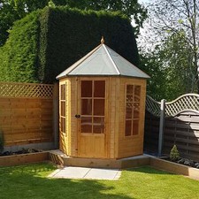 Shire Gazebo Hexagonal Summerhouse 6x6 12mm Cladding