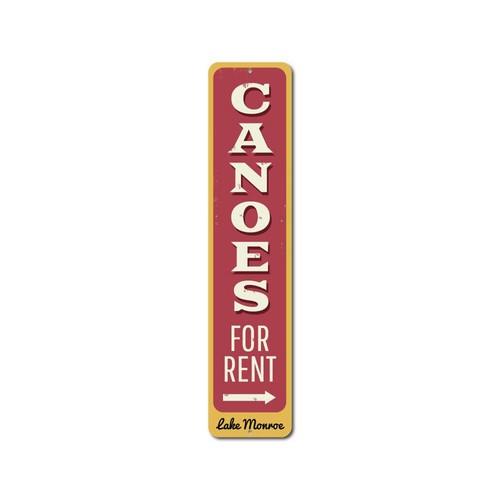 Canoes for rent arrow vertical - rent,