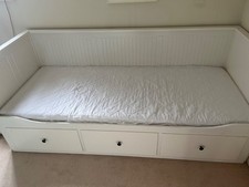IKEA daybed - used - Hemnes - White - includes 1 mattress. Collection only 